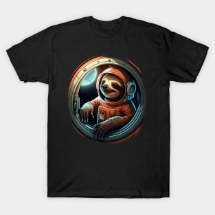 The Slothonaut - First Sloth In The Space T-Shirt
